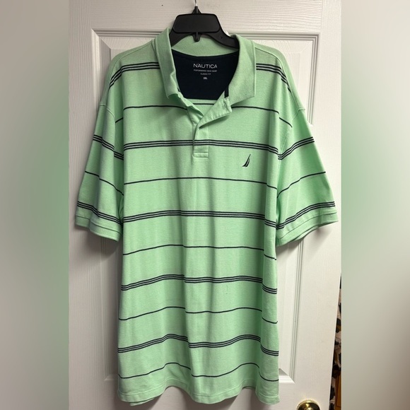 Nautica Other - 💕 2 For $10 Nautica Striped Casual Polo Size 3XL